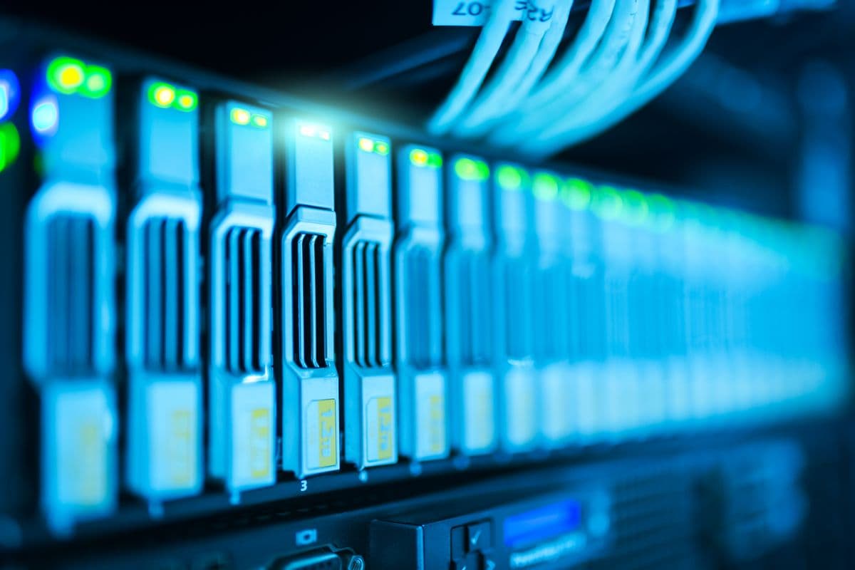 A data-center server room