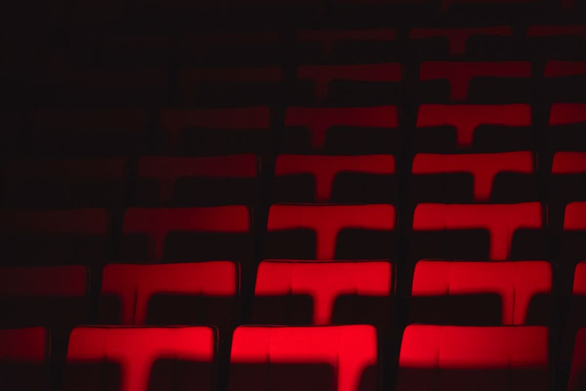 A theatre stage and seats